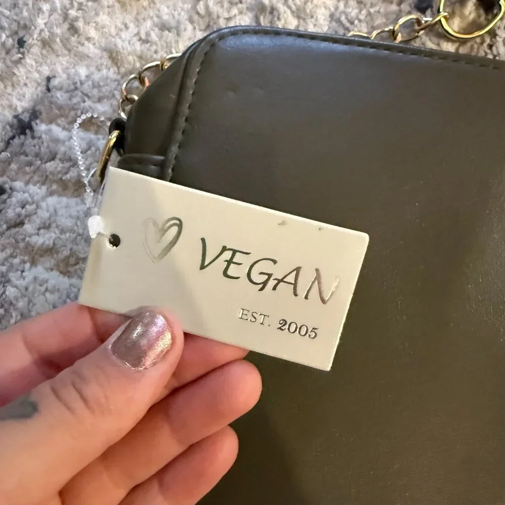 VEGAN EST 2005 NWT SMALL CROSSBODY RECTANGLE PURSE
